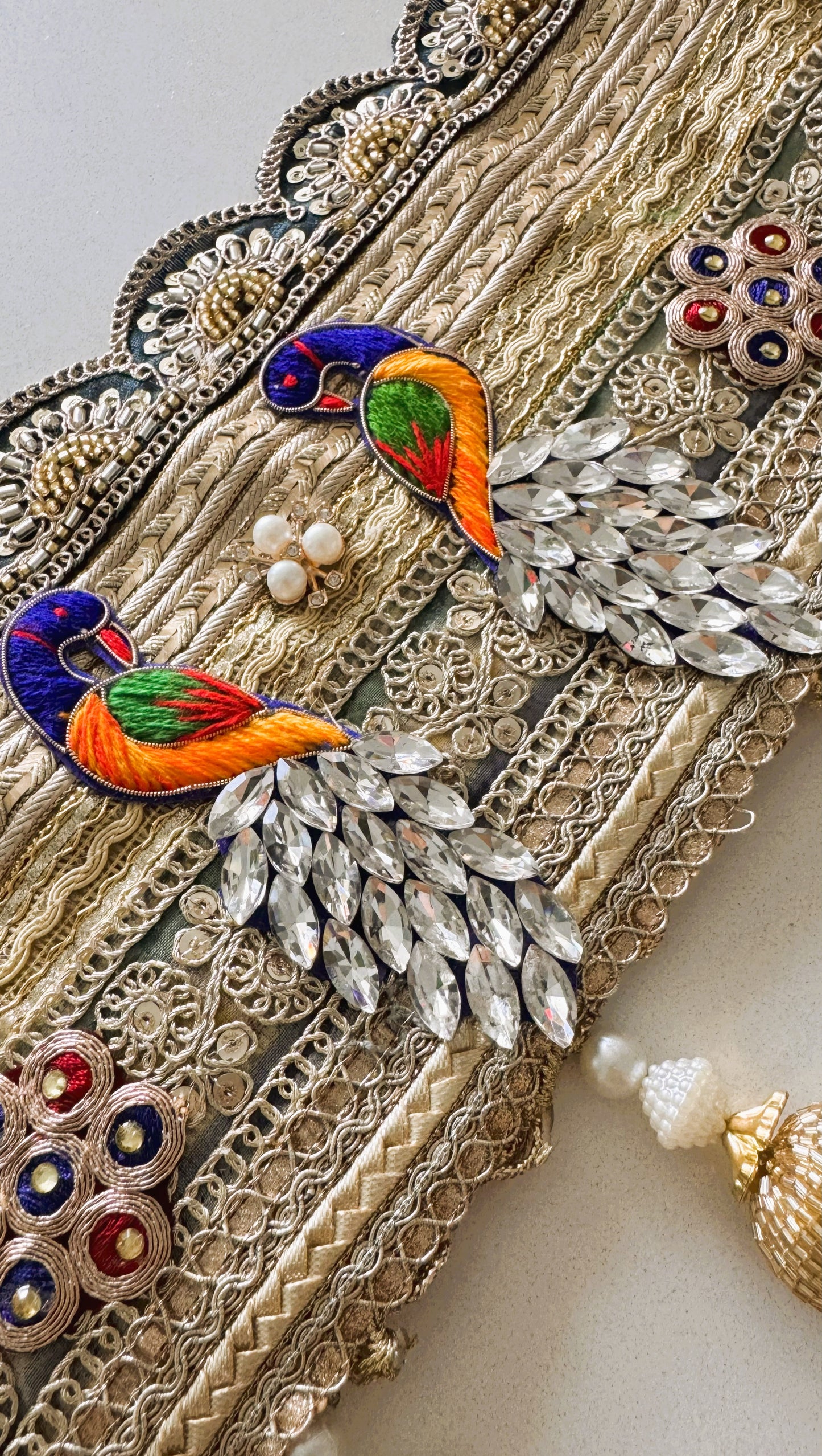 Golden Patti Toran- Diamond Peacock ShrinathJi