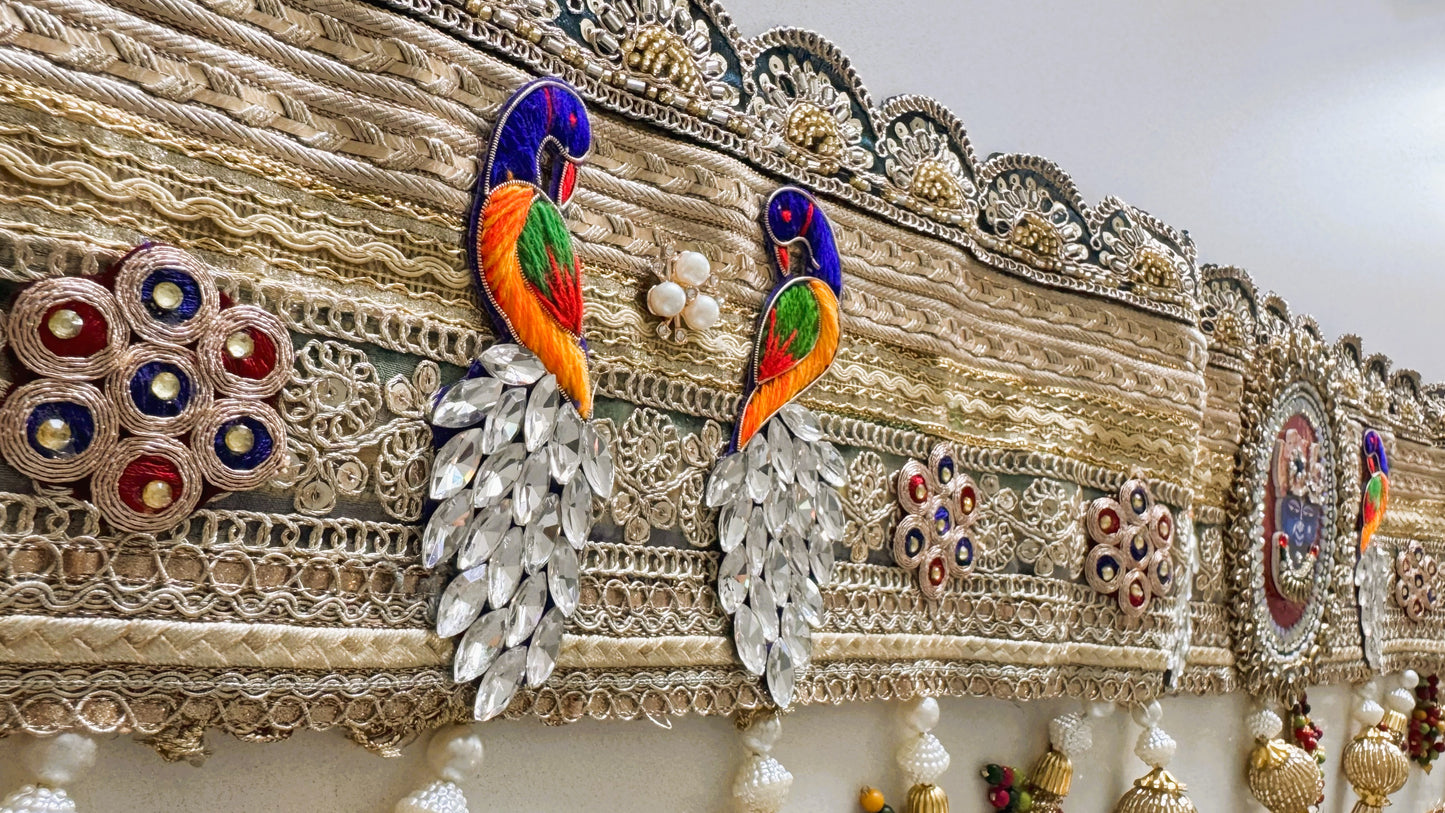 Golden Patti Toran- Diamond Peacock ShrinathJi