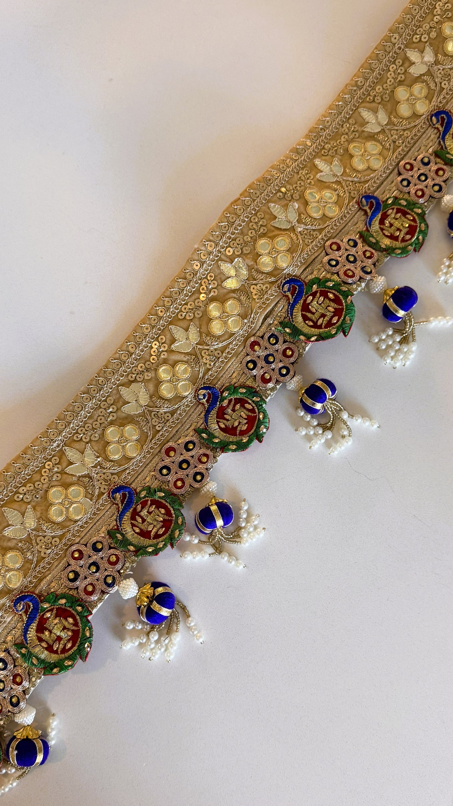 Golden Patti Toran- Choti Morni Purple
