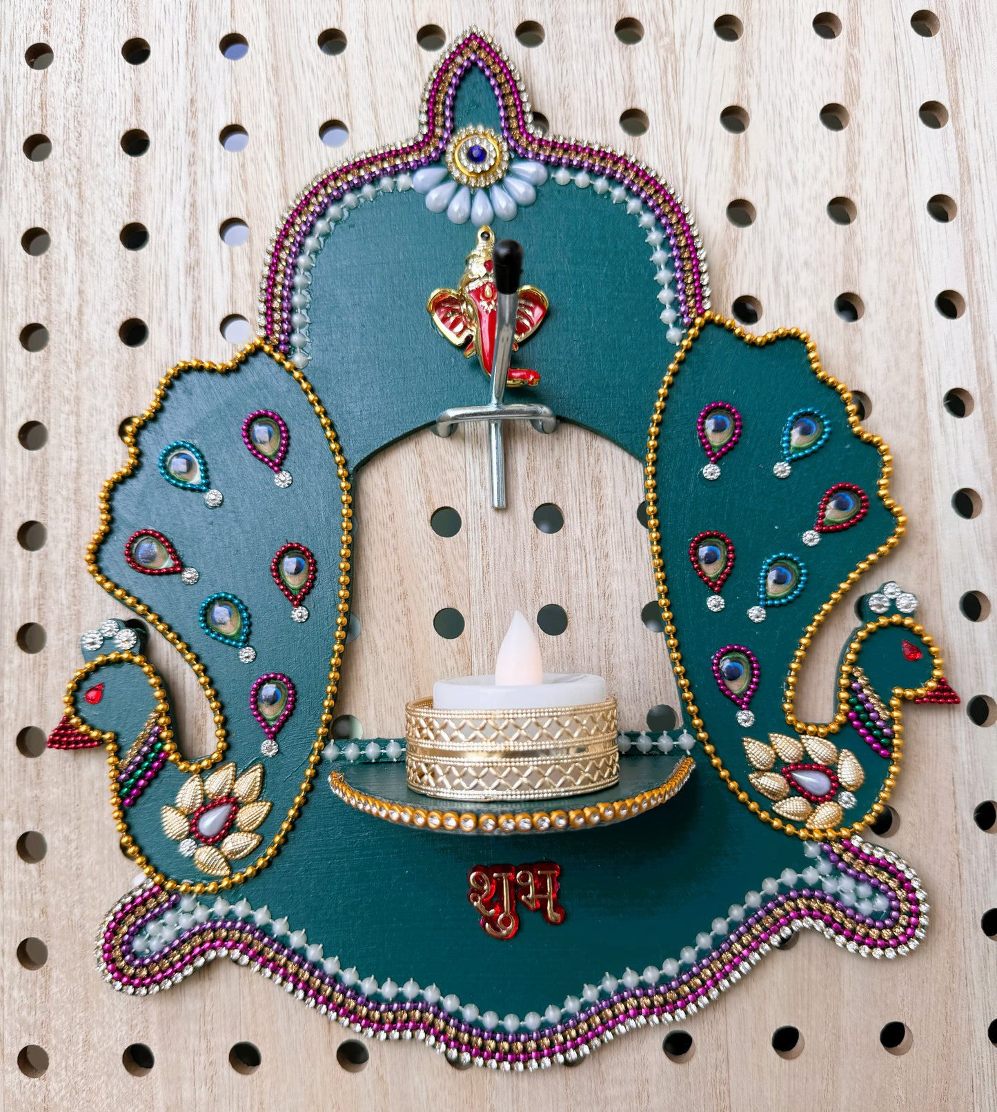 Mayyur- Wall Hanging/Diya Holder