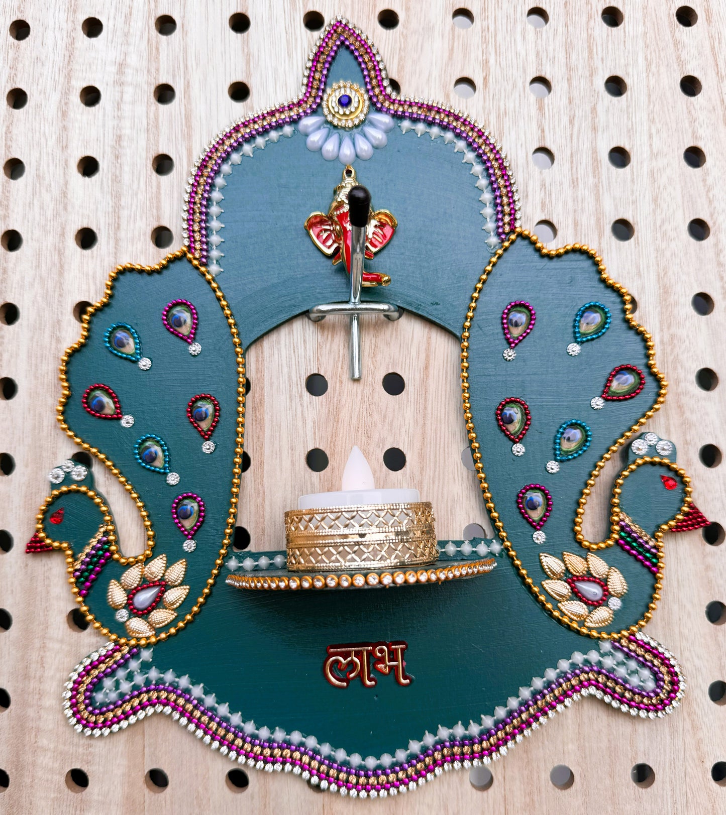 Mayyur- Wall Hanging/Diya Holder