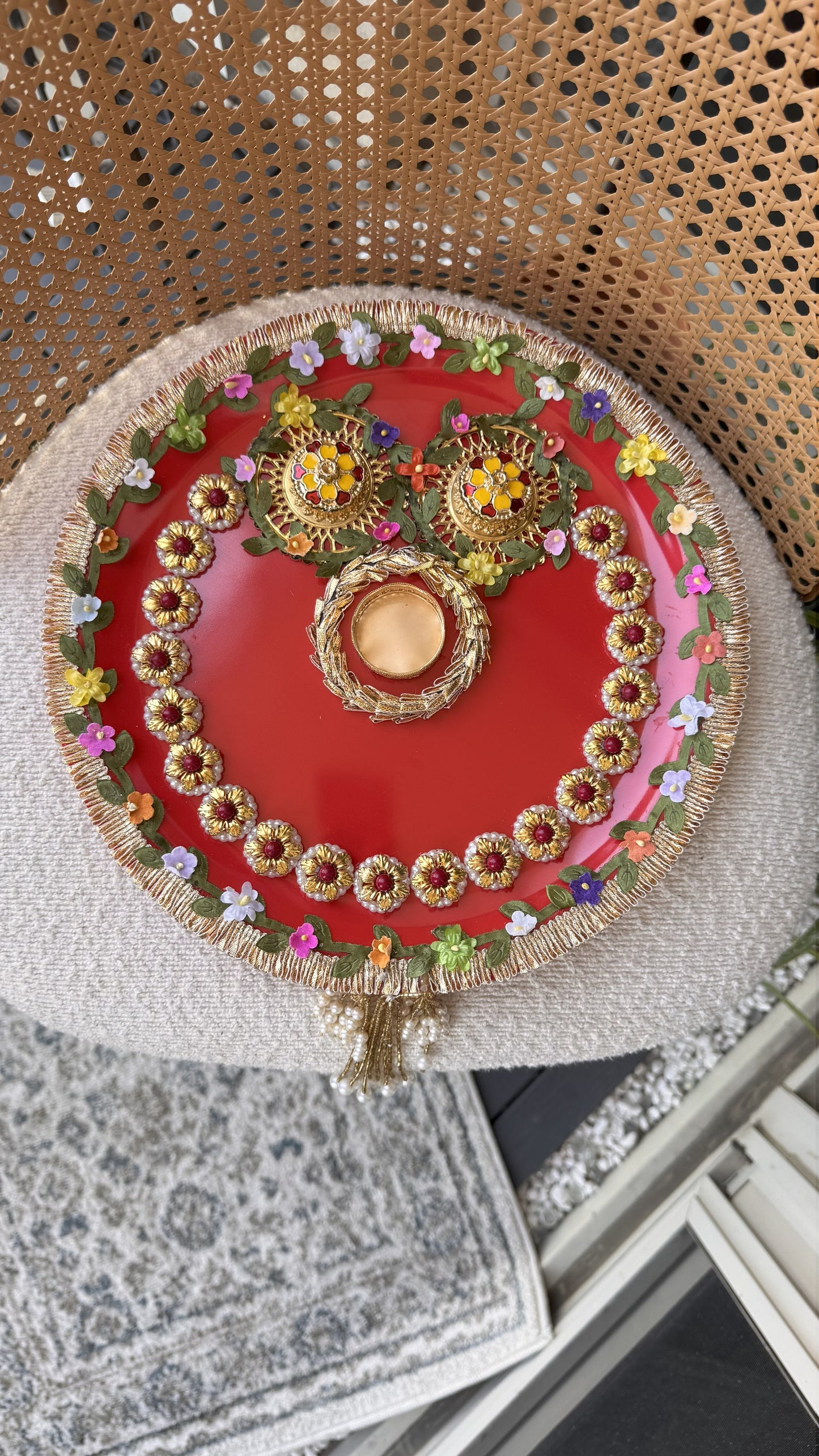 Decorative Plate for Rakhi- Red21