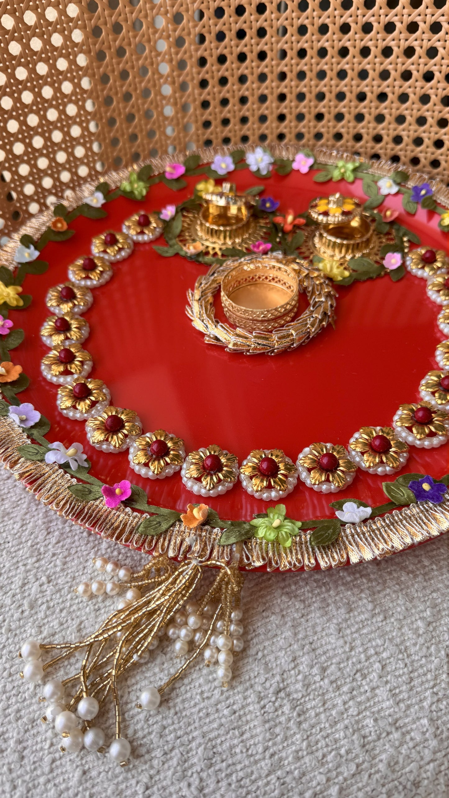 Decorative Plate for Rakhi- Red21