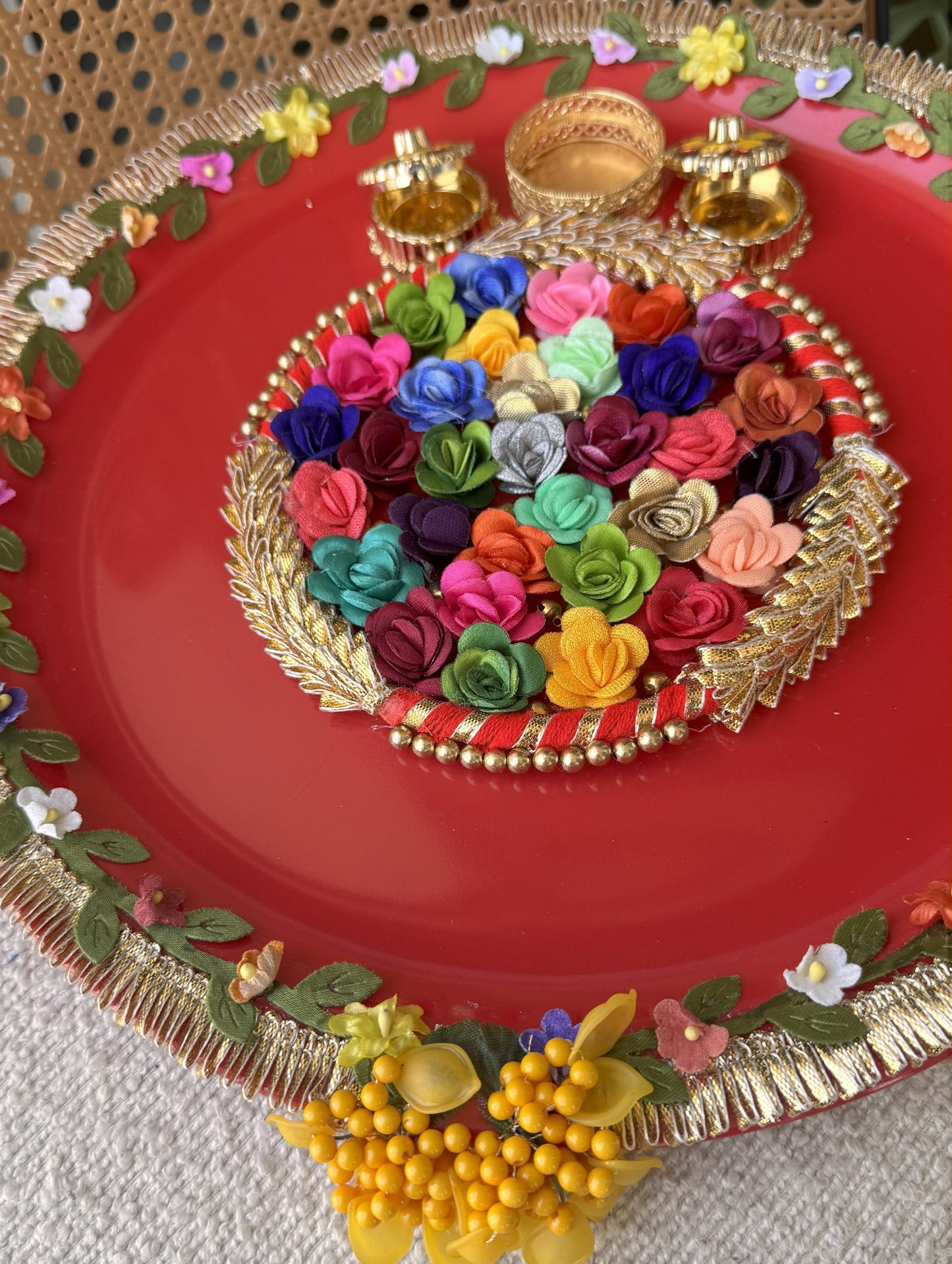 Decorative Plate for Rakhi- Red22