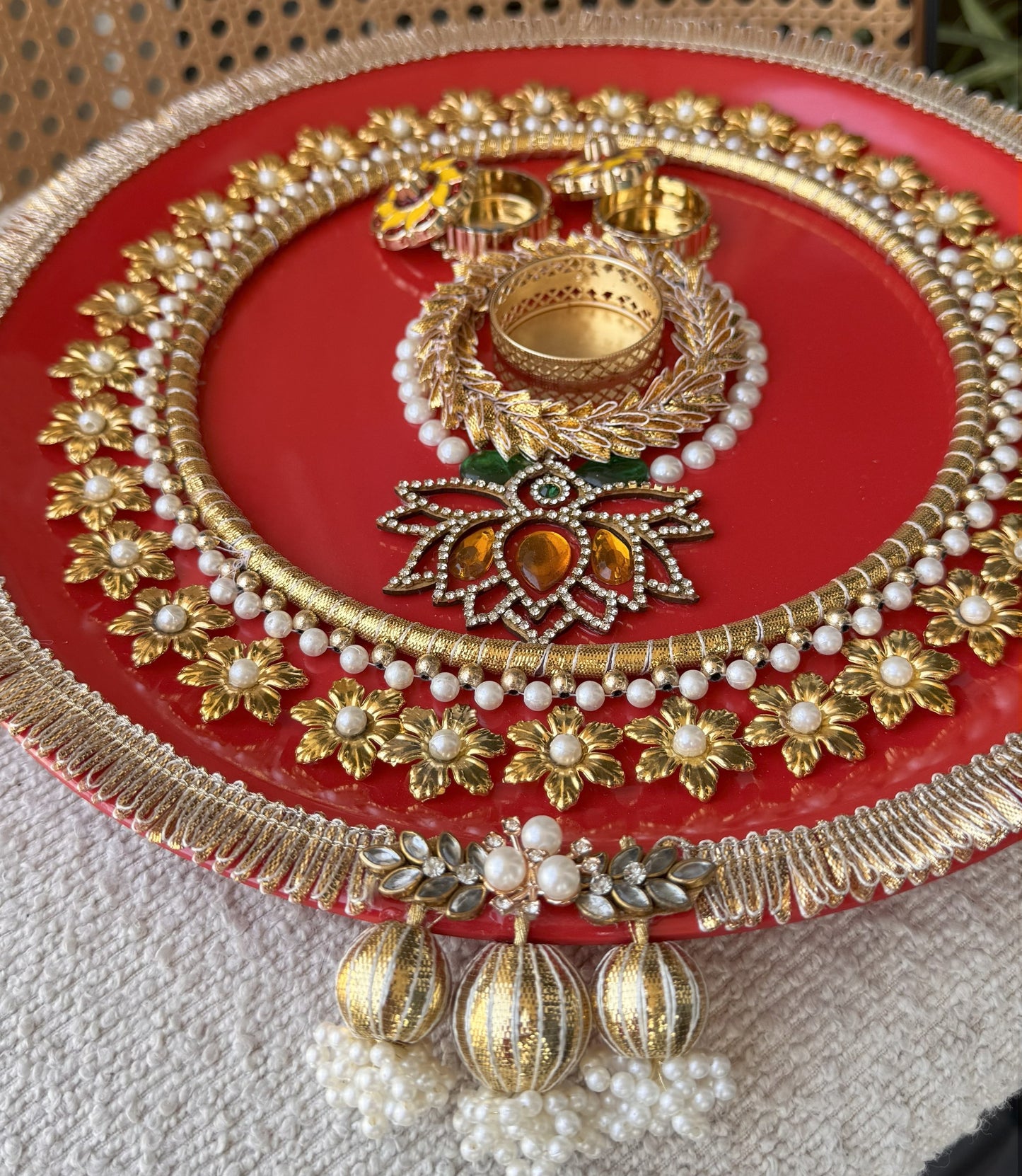 Decorative Plate for Rakhi- Red24