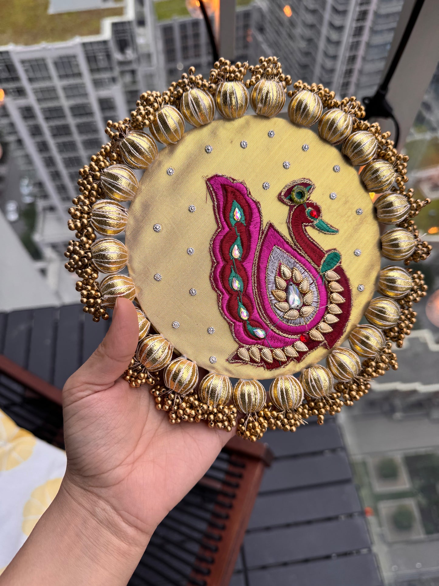 Red Peacock Mat-Small