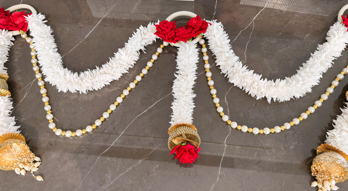 Rose Garland Toran- Red