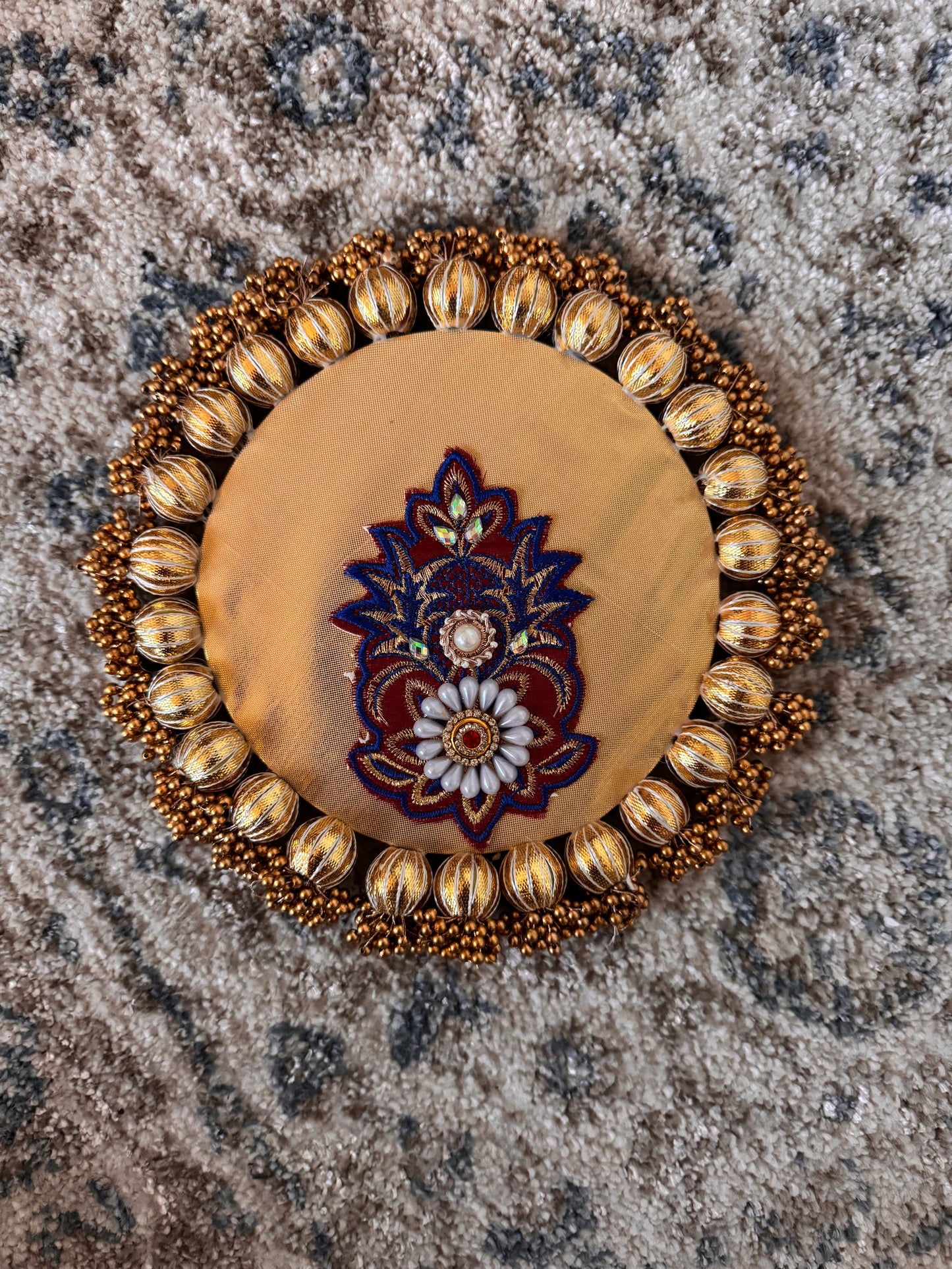 Shahi Phool Mat Blue- Small