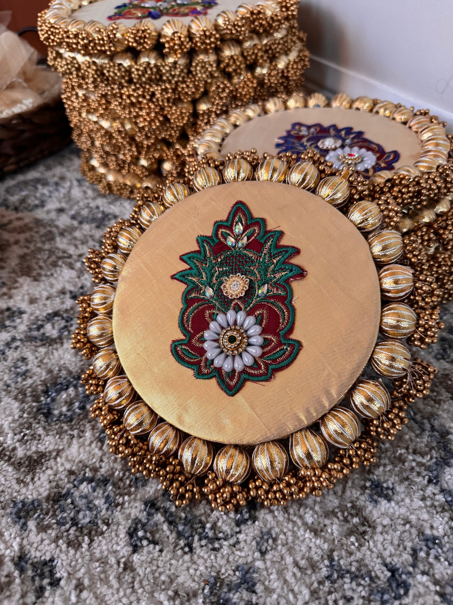 Shahi Phool Mat Green- Small