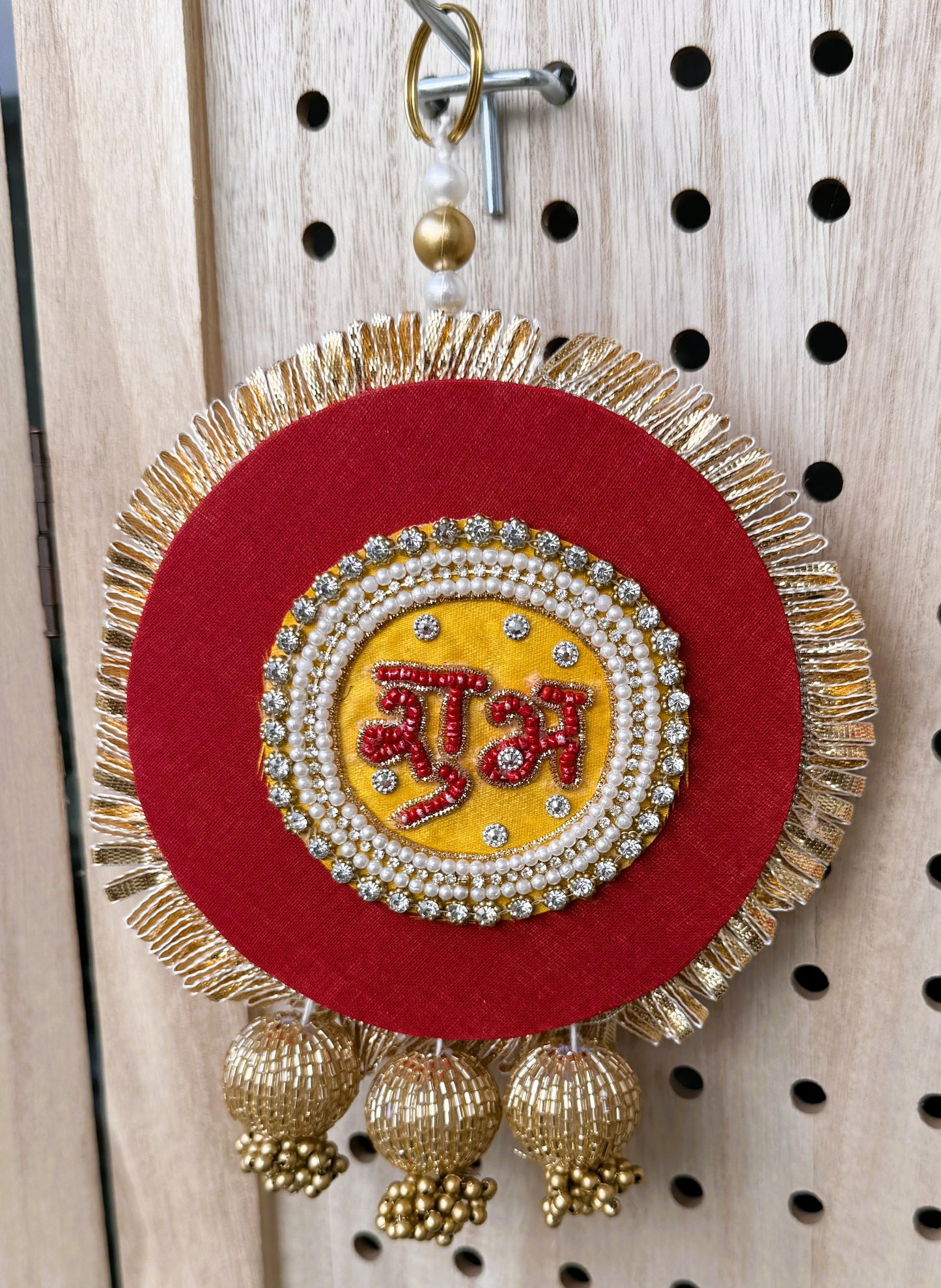 Shubh Labh Red Wall Hanging (Pack of 2)