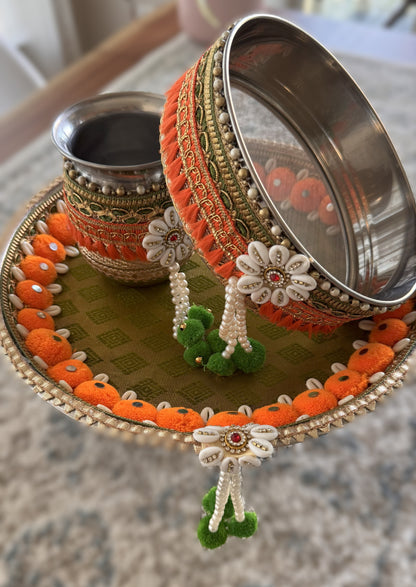 Autumn Blossom Karva Chauth Set