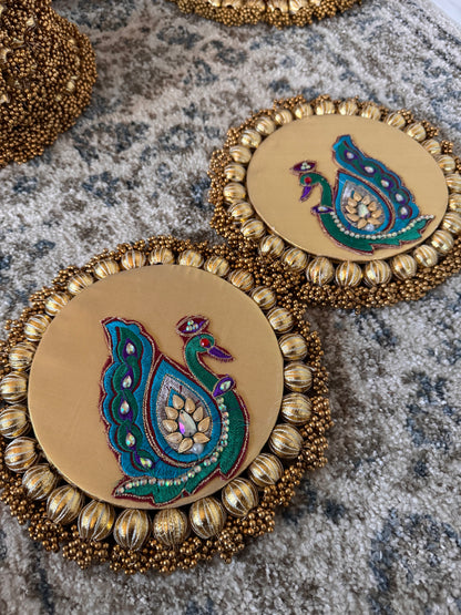 Blue Peacock Mat-Small