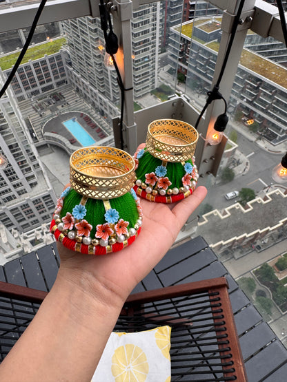 Damroo Diya Holder (Pack of 2)