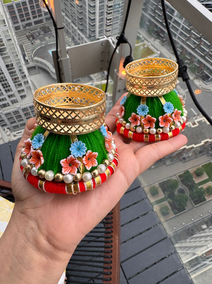 Damroo Diya Holder (Pack of 2)