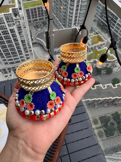 Damroo Diya Holder (Pack of 2)