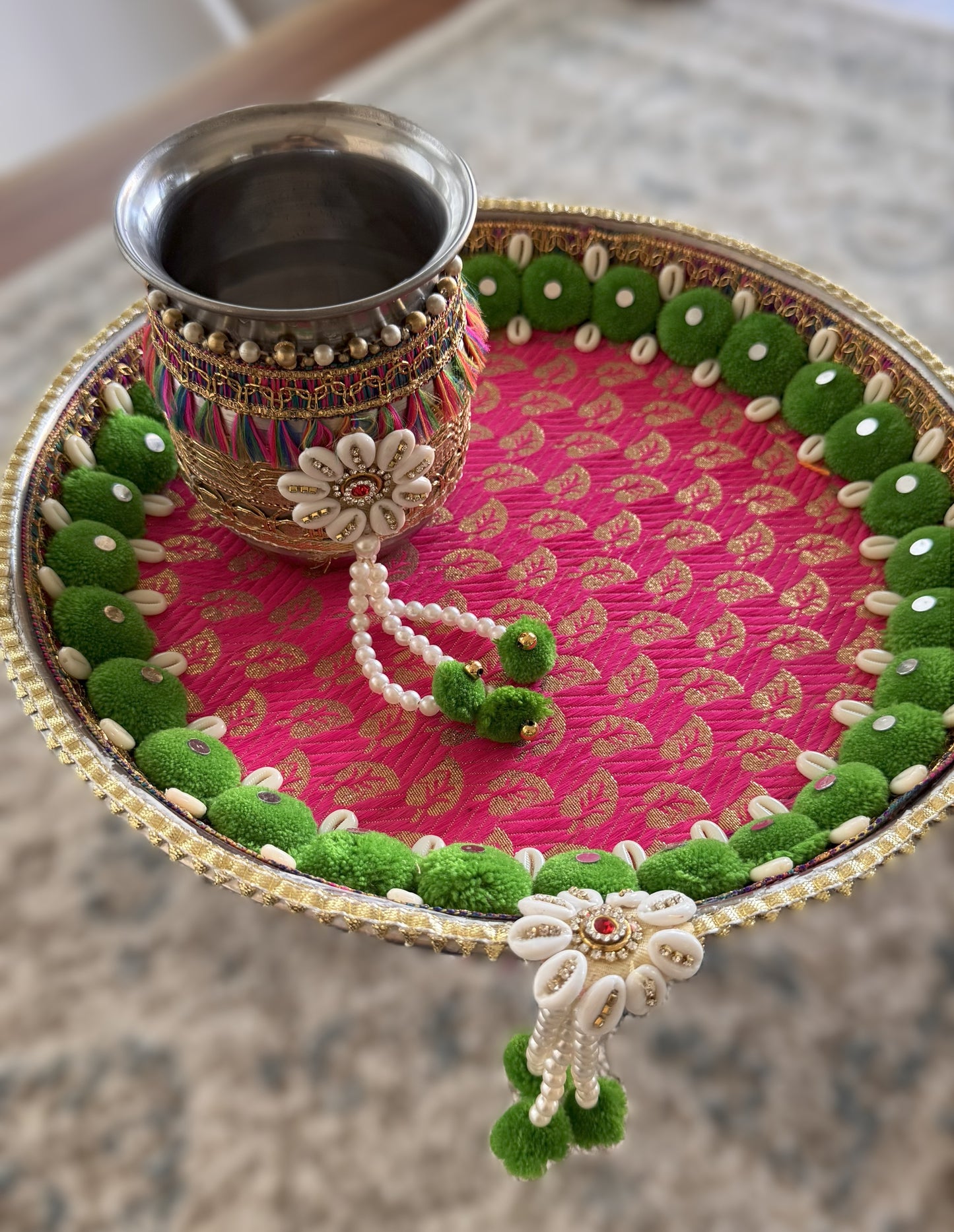 Emerald Rose Karva Chauth Set