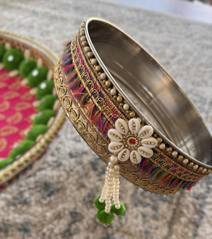 Emerald Rose Karva Chauth Set