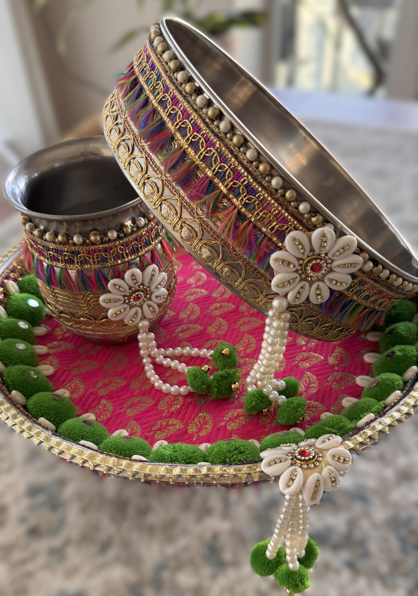 Emerald Rose Karva Chauth Set