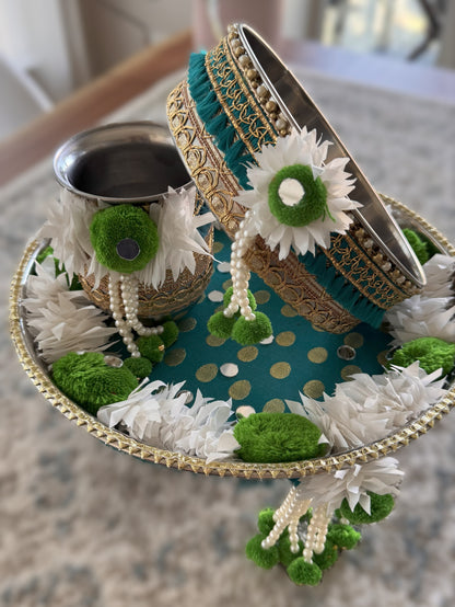 Emerald Tide Karva Chauth Set