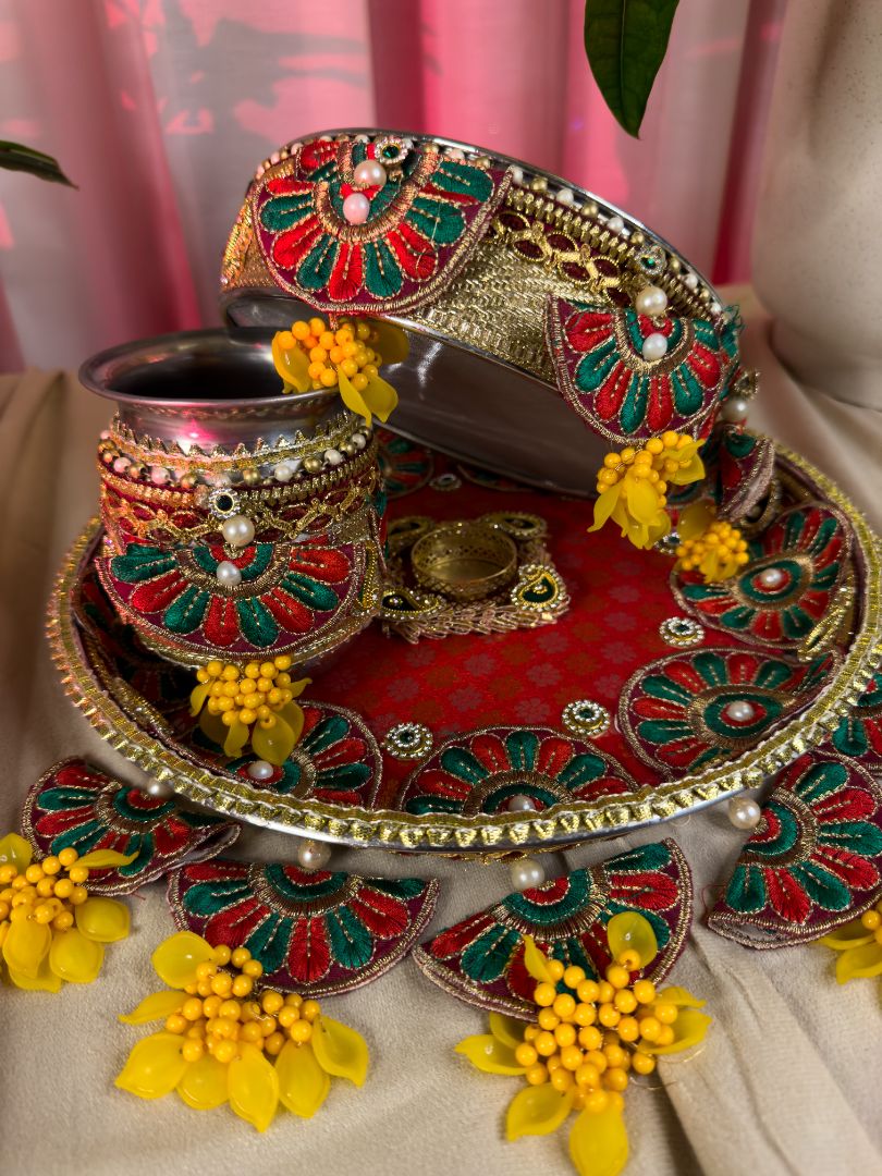 Festive Flora Karva Chauth Set