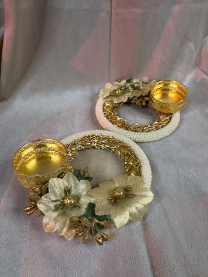 Magnolia Diya Holder (Pack of 2)