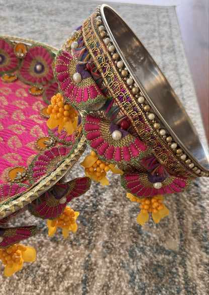 Golden Petal Karva Chauth Set