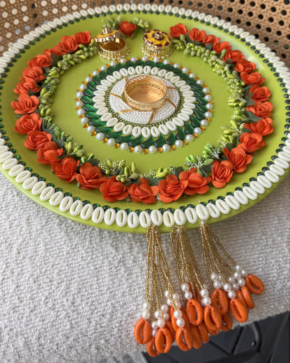 Decorative Plate for Rakhi- Green3