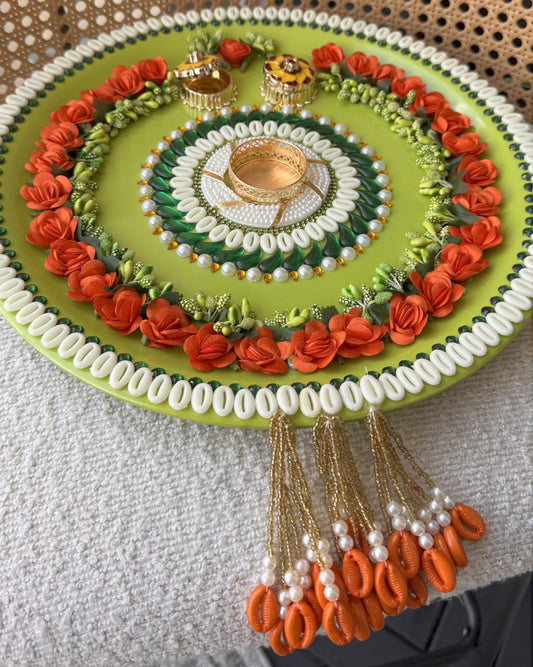 Decorative Plate for Rakhi- Green3