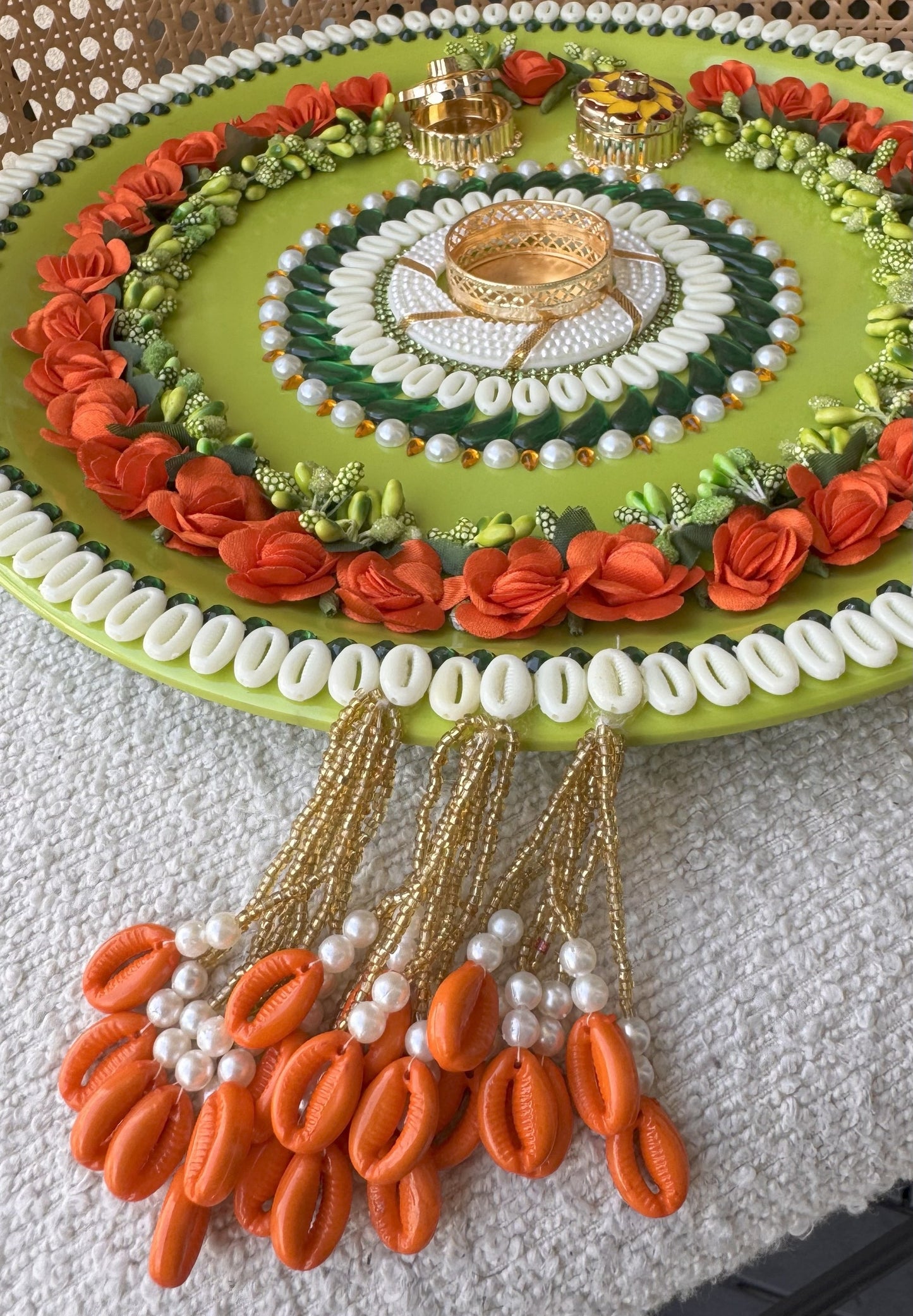 Decorative Plate for Rakhi- Green3