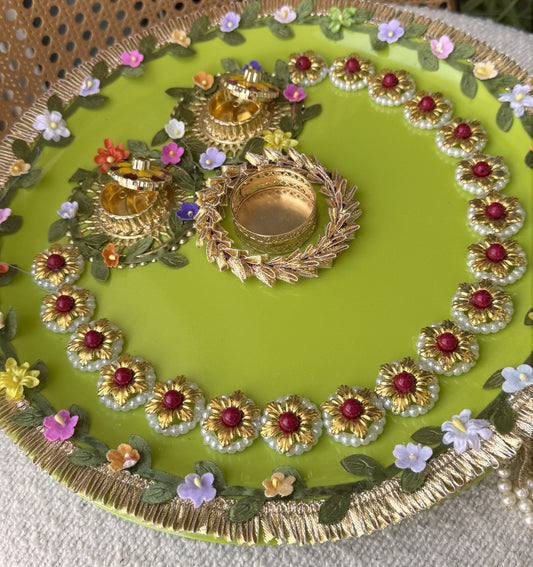 Decorative Plate for Rakhi- Green4