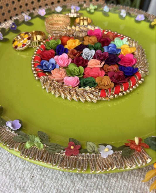 Decorative Plate for Rakhi- Green5