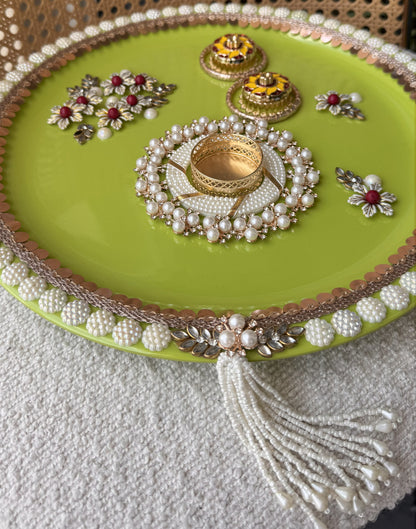Decorative Plate for Rakhi- Green6