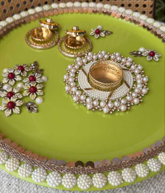 Decorative Plate for Rakhi- Green6