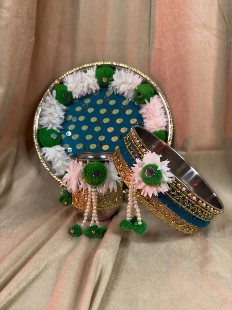 Emerald Tide Karva Chauth Set