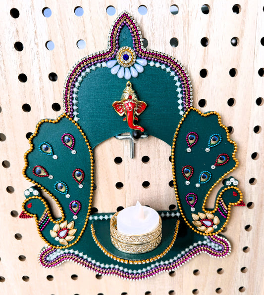 Mayyur- Wall Hanging/Diya Holder
