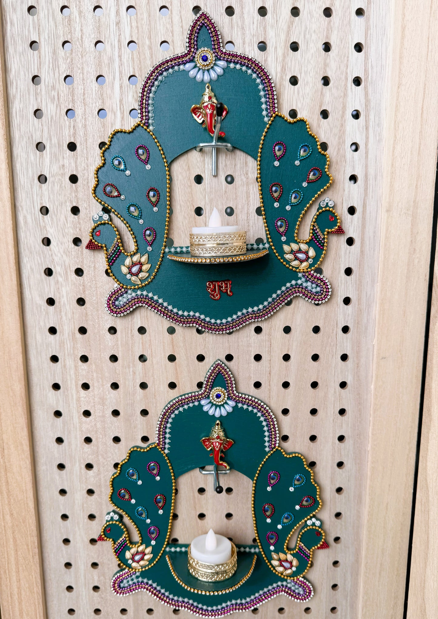 Mayyur- Wall Hanging/Diya Holder