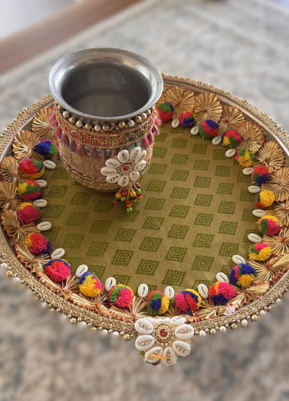 Midnight Olive Karva Chauth Set