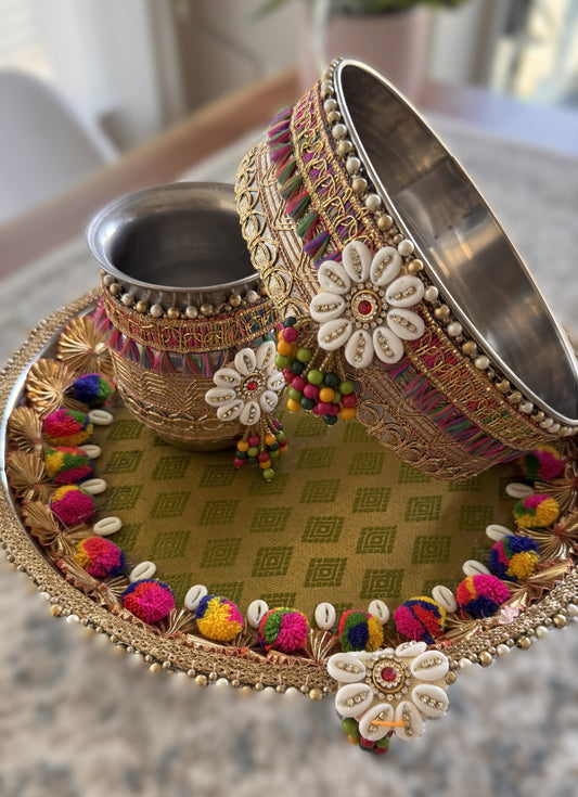 Midnight Olive Karva Chauth Set