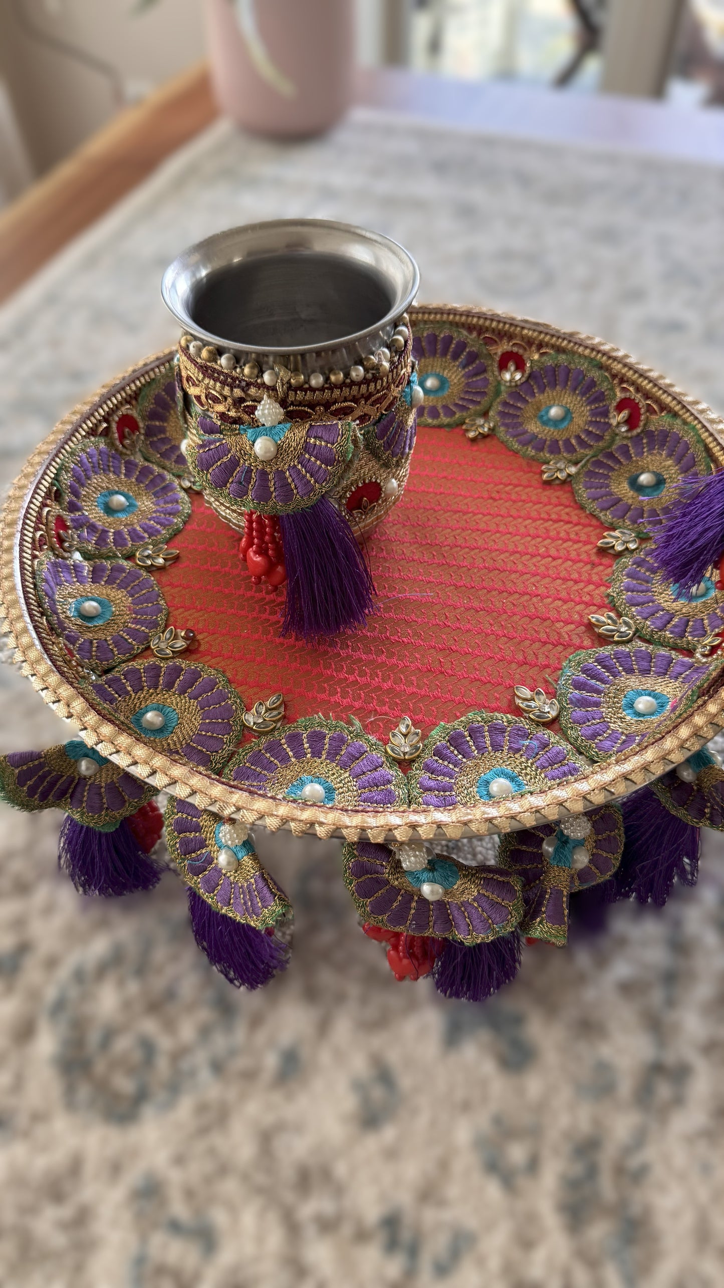 Petal & Tassel Karva Chauth Set