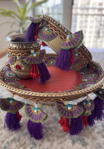 Petal & Tassel Karva Chauth Set