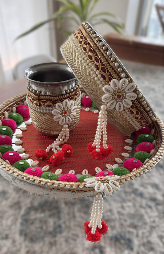 Pom Pom Radiance Karva Chauth Set