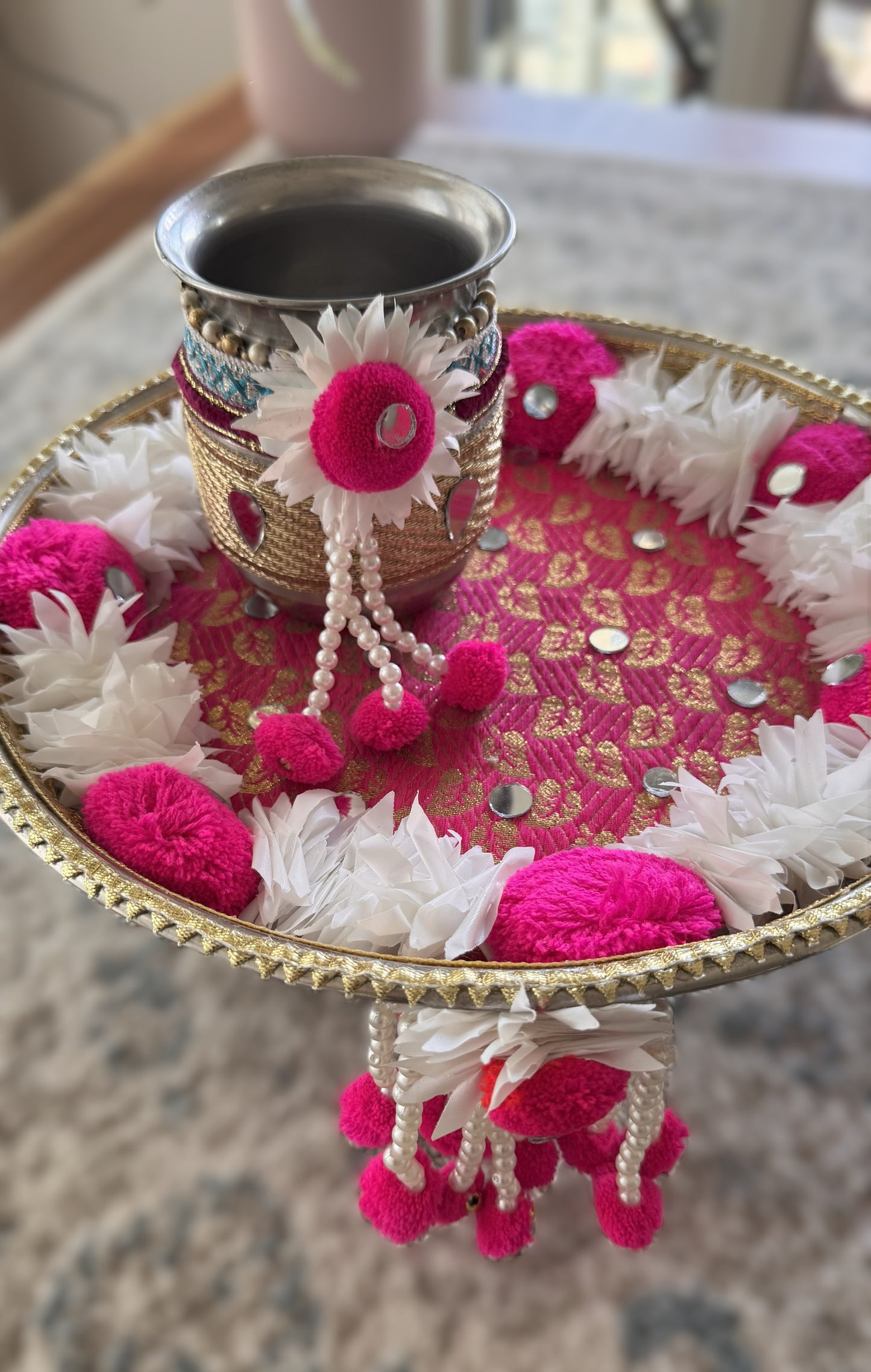 Petal Pink Karva Chauth Set