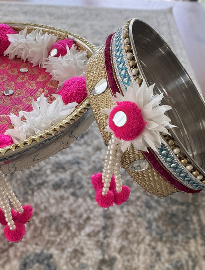 Petal Pink Karva Chauth Set