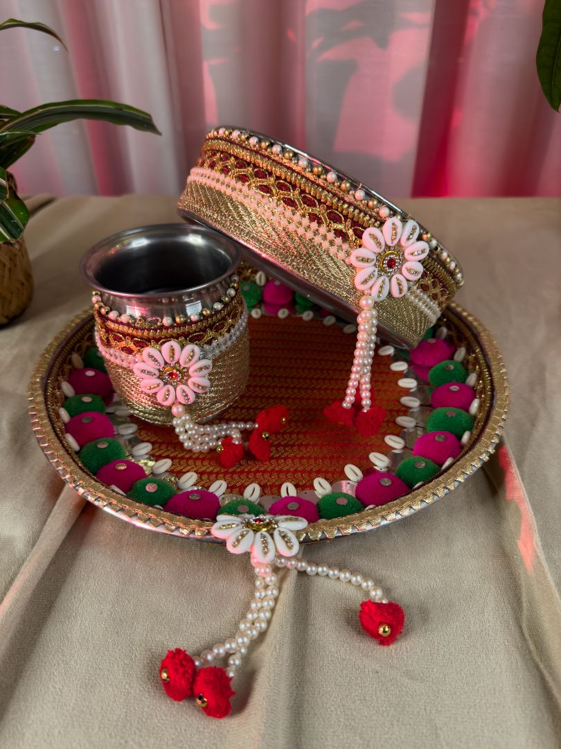 Pom Pom Radiance Karva Chauth Set