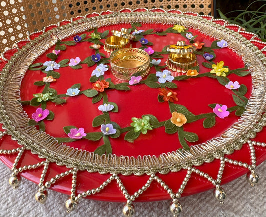 Decorative Plate for Rakhi- Red19