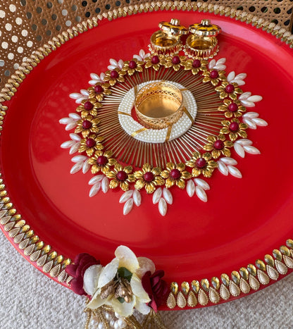Decorative Plate for Rakhi- Red20