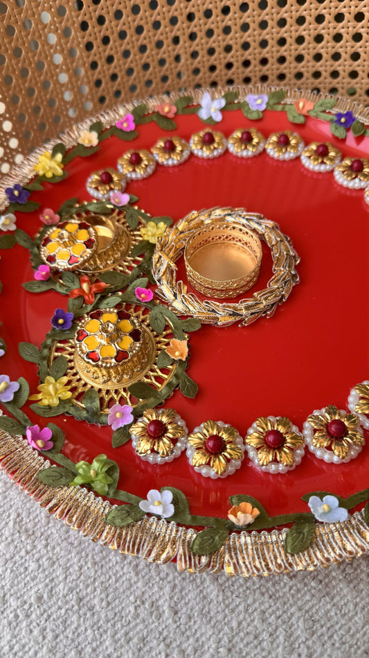 Decorative Plate for Rakhi- Red21