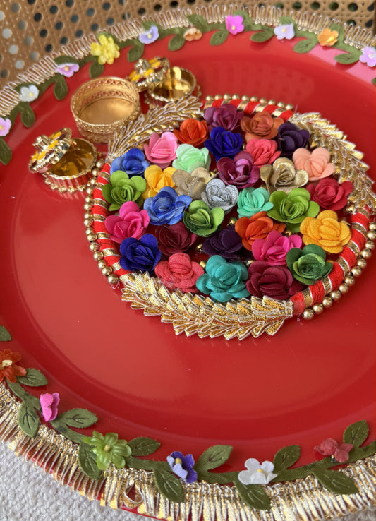 Decorative Plate for Rakhi- Red22