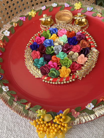 Decorative Plate for Rakhi- Red22