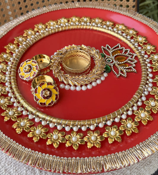 Decorative Plate for Rakhi- Red24